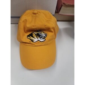 Mizzou Tigers Baseball Cap Hat Gold‎ Adjustable Signatures NCAA